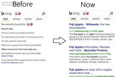 Microsoft's Bing now lets you search using emoji
