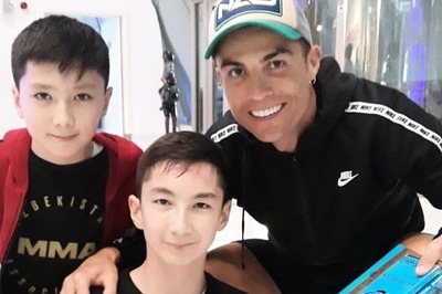 Ronaldo Shows Caring Side as He Plays Football With Young Fan Born Without Legs, Wins Hearts