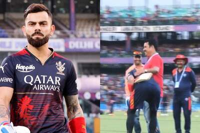 WATCH: Virat Kohli Meets His Childhood Coach Rajkumar Sharma, Touches His Feet Ahead of DC vs RCB in IPL 2023