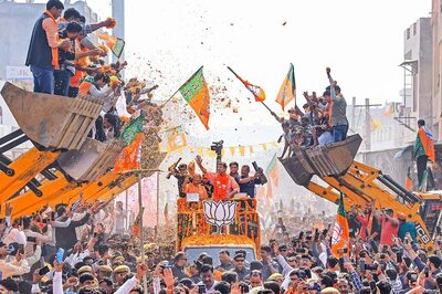 Rajasthan Polls: Amit Shah, Yogi, Shinde Hold Road Shows on Last Day of Campaigning