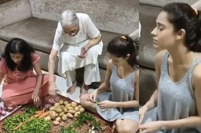 Nushrat Bharucha Shares 'Kahani Ghar Ghar Ki' as She Sits with Her Family to Clean Veggies