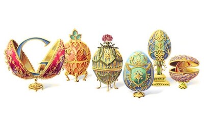 Peter Carl Faberge: Google doodles Easter eggs