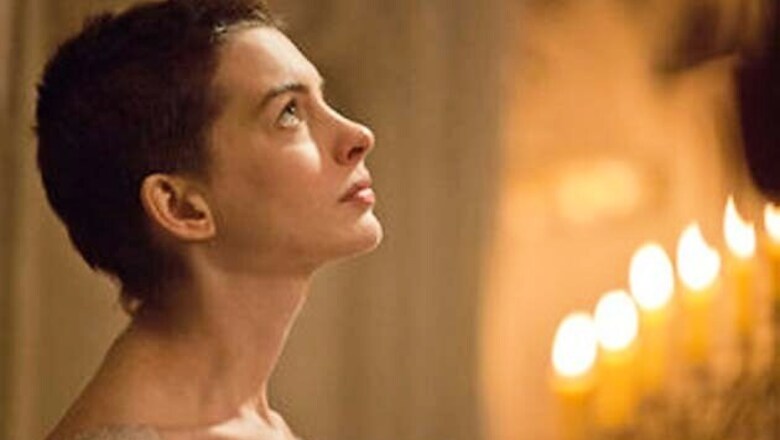 What made Anne Hathaway cry at a charity event?