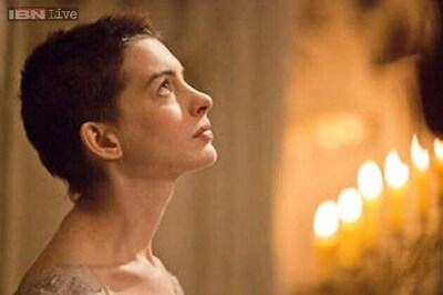 What made Anne Hathaway cry at a charity event?