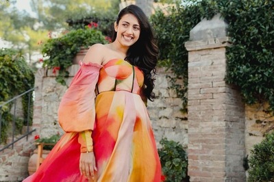 Niharika Konidela's Shoulder Multi-coloured Midi Dress Has Internet's Approval