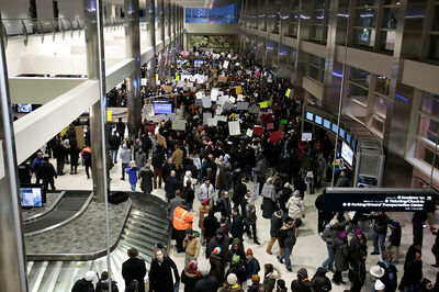 Trump Blames Airport Chaos on Computer Glitches, Protestors Not Immigration Order
