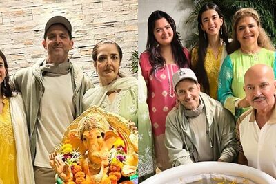 Hrithik Roshan Celebrates Ganpati Visarjan At Home With Family, Girlfriend Saba Azad Joins; See Photos