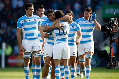 Argentina beat Tonga 45-16 to move closer to Rugby World Cup quarters