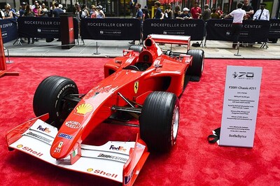 Michael Schumacher's 2001 Ferrari Auctioned at Sotheby's For $7.5 Million, Sets Record