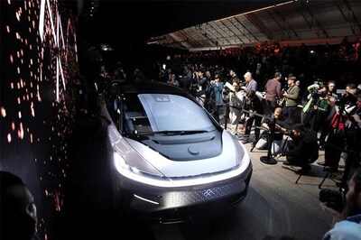 Faraday Future FF 91 Electric Car Unveiled at CES 2017