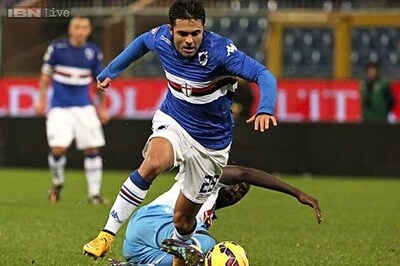 Serie A: Ten-man Napoli salvage 1-1 draw at Sampdoria
