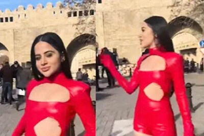 Uorfi Javed’s Christmas Look Is Here! Watch Her Over-The-Top Red Cut-Out Jumpsuit