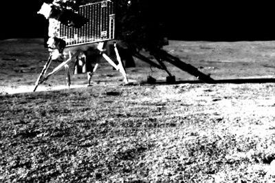 Chandrayaan-3: Vikram Lander as Clicked By Pragyan Rover On Moon's Surface