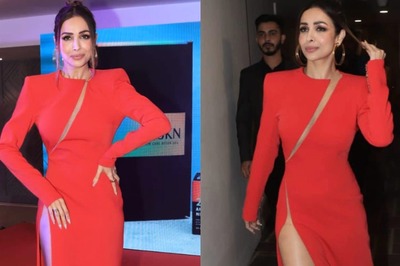 Malaika Arora Winks At The Camera As She Turns Up The Heat With Her Sexy Thigh-high Slit Dress