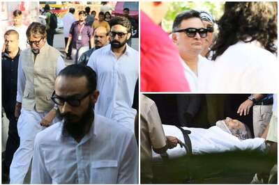 Amitabh Bachchan, Rishi Kapoor and Others Attend Vinod Khanna's Funeral
