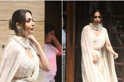 Malaika Arora Proves 'Age Is Just a Number' As She Looks Royal In White Pearl Saree; Watch