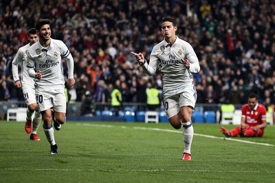 James Double Helps Real Madrid Thrash Sevilla in Copa Del Rey Quarters