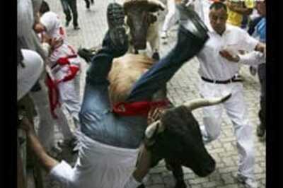 Bulls gore runners and break bones in Spain fest