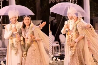 Raghav Chadha Protects Parineeti Chopra as They Groove To Shubhaarambh In FIRST Video From Wedding