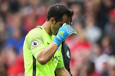 Pep Guardiola Defends Claudio Bravo After Manchester Derby Jitters