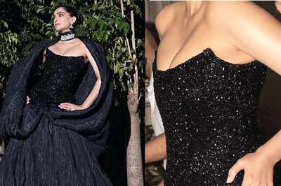 Sonam Kapoor Stuns in Bold and Breathtaking Black Gown at Anant Ambani-Radhika Merchant's Pre-Wedding Bash