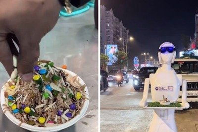 Watch: Robot Serving Ice Gola At Ahmedabad Cafe Gets 10/10 For Hygiene
