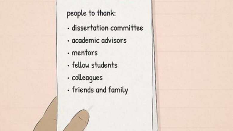 How to Write Acknowledgements in a Dissertation