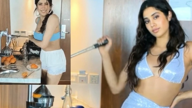 Janhvi Kapoor Dresses Up in Bikini Top to Make Freshly Squeezed Orange Juice in This ROFL Video