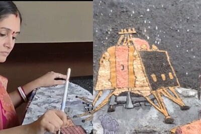 Art Teacher's Unique Tribute To ISRO For Chandrayaan 3’s Success Is Viral