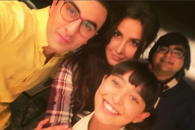 Ranbir Kapoor, Katrina Kaif Pose For a Fun Picture With Jagga Jasoos Co-actor Sayani Gupta