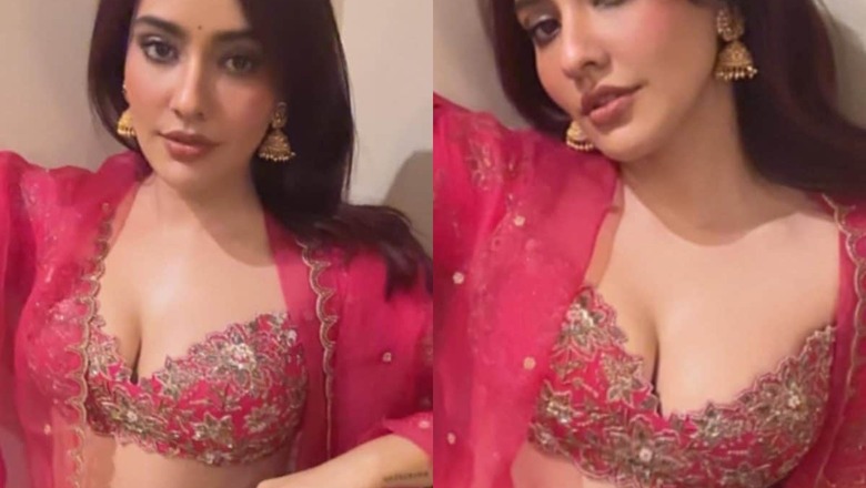 Sexy! Neha Sharma Flaunts Ample Cleavage In An Embroidered Blouse; See Hot Photos