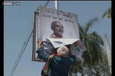 Poster war between Madhusudan Mistry, BJP continues
