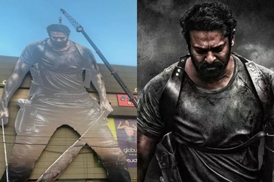 Salaar Part 1: CeaseFire Star Prabhas' 120 feet Cut Out Installed In Mumbai Ahead Of Release; See Here