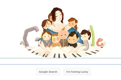 Google doodles Clara Schumann's 193rd birthday