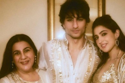 Sara Ali Khan Shares Pics With Mom Amrita Singh, Brother Ibrahim From Her Diwali Bash; See Here