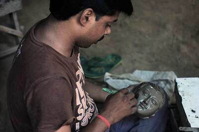 Delhi: Durga Puja idols and the tireless men behind them
