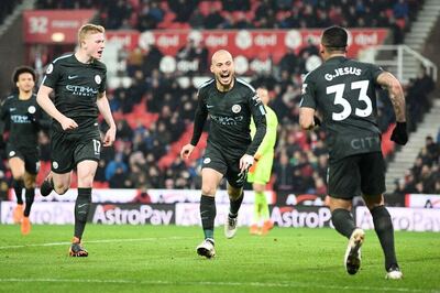 David Silva Double Takes Man City One Step Closer to Title