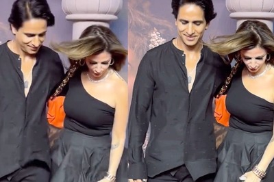 Sussanne Khan Has Oops Moment After Short Skirt Flies Up at Heeramandi Screening, Video Goes Viral