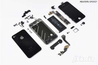 Apple's iPhone 4 parts cost $ 187.51