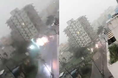 WATCH: Lightning Strikes Electricity Poles in Nashik in Dramatic Video