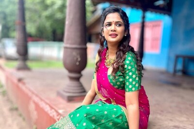Anchor Ariyana Glory Slays Village Girl Look In Green Lehenga