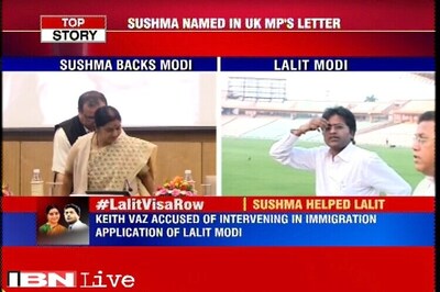 No issue with Lalit Modi's travel request, admits Sushma Swaraj, Congress demands her resignation