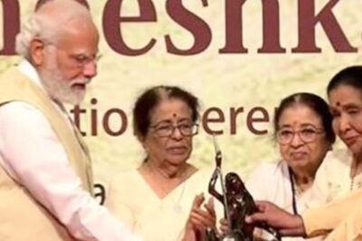 PM Modi in Mumbai: PM Narendra Modi Becomes First Recipient of Lata Deenanath Mangeshkar Award