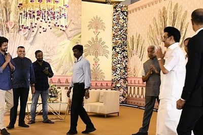Vijay Meets Tamil Nadu CM MK Stalin at Wedding Reception of Kalpathi S Aghoram's Daughter