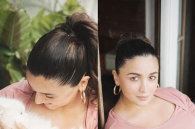 Alia Bhatt Strikes a Pose With Her Cat as She Shoots for Her Maternity Wear Brand, See Pics