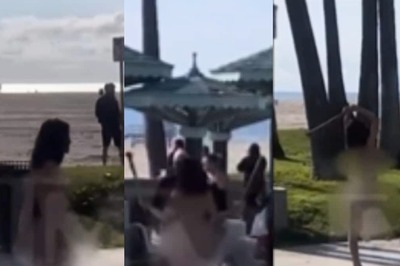 Caught on Camera: Naked Woman In US Fends Off Spiked Club Attack on LA's Venice Beach Boardwalk