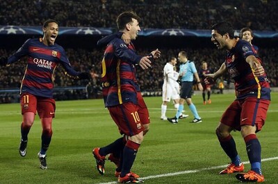 Champions League: Suarez, Messi hit doubles as Barca rout Roma