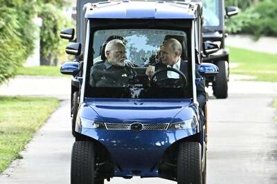 Putin Drives PM Modi Around In Golf Cart, Gives Tour Of His Residence | Watch