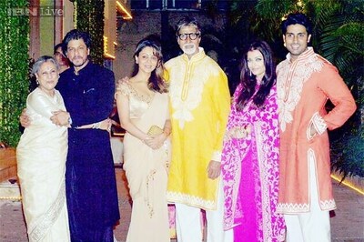 Amitabh Bachchan and his family celebrate Diwali with film fraternity