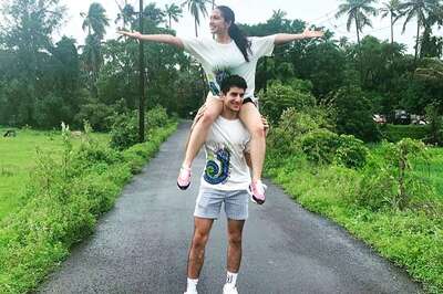 Ibrahim Ali Khan Gives Sister Sara a Ride on His Shoulders, Actress Posts Funny Poem for Him